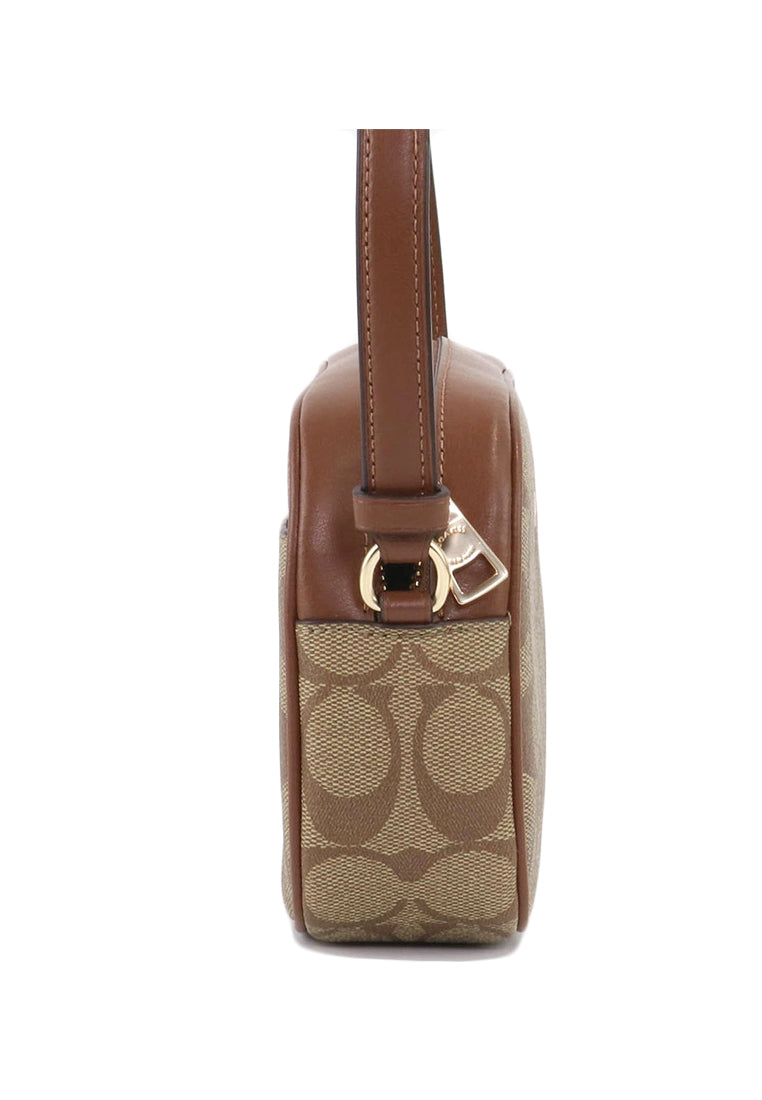 Coach Mini Jamie Camera Bag In Signature Canvas - Brown