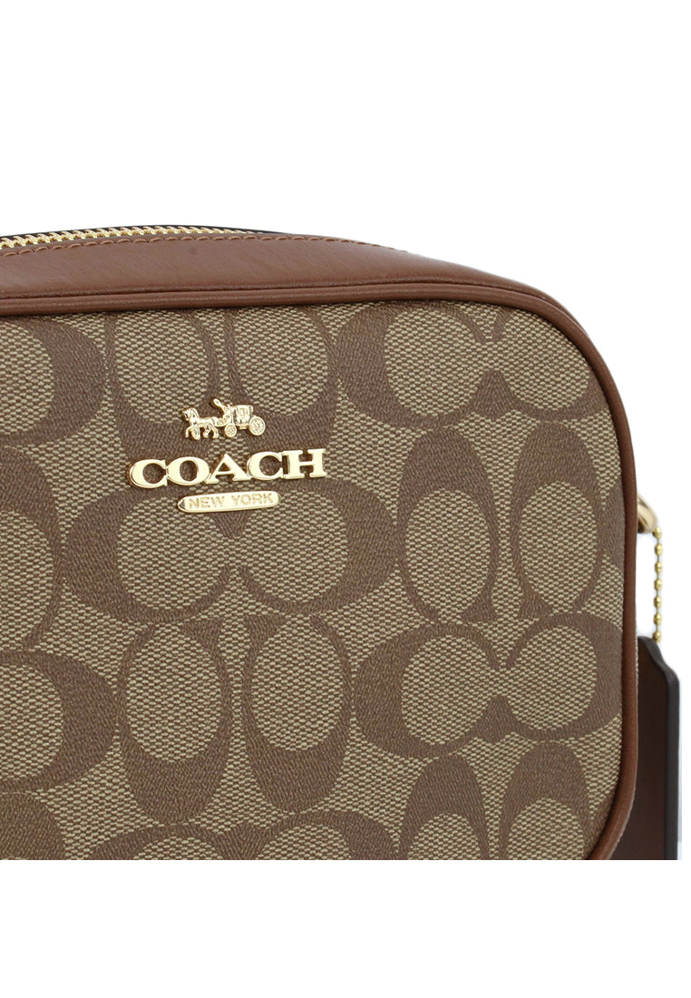 Coach Mini Jamie Camera Bag In Signature Canvas - Brown