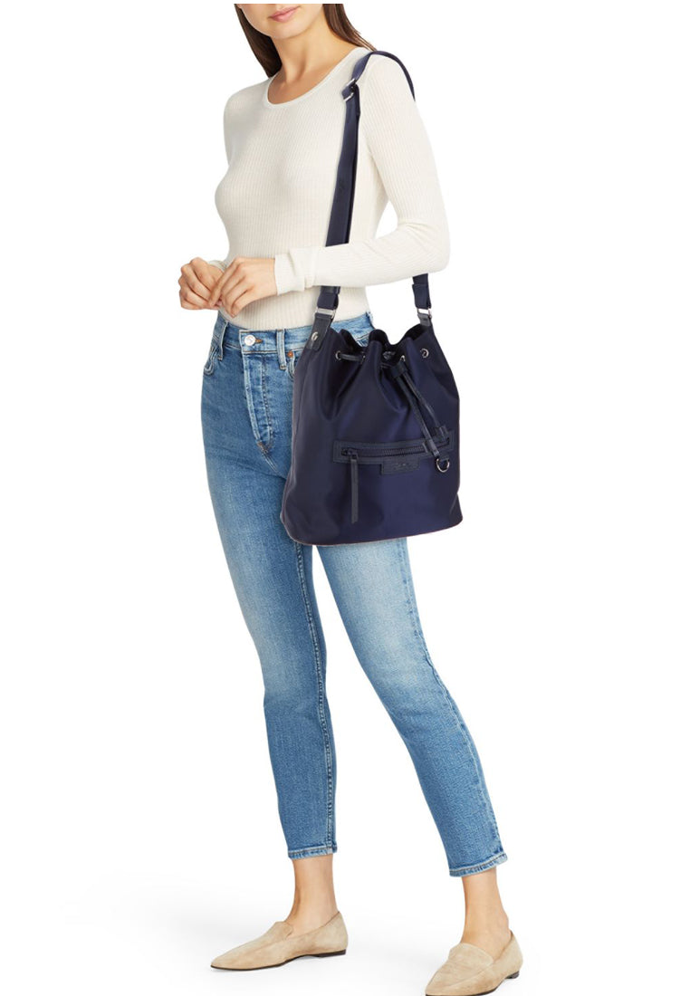 Longchamp Le Pliage Neo Large Drawstring Bucket Bag - Navy