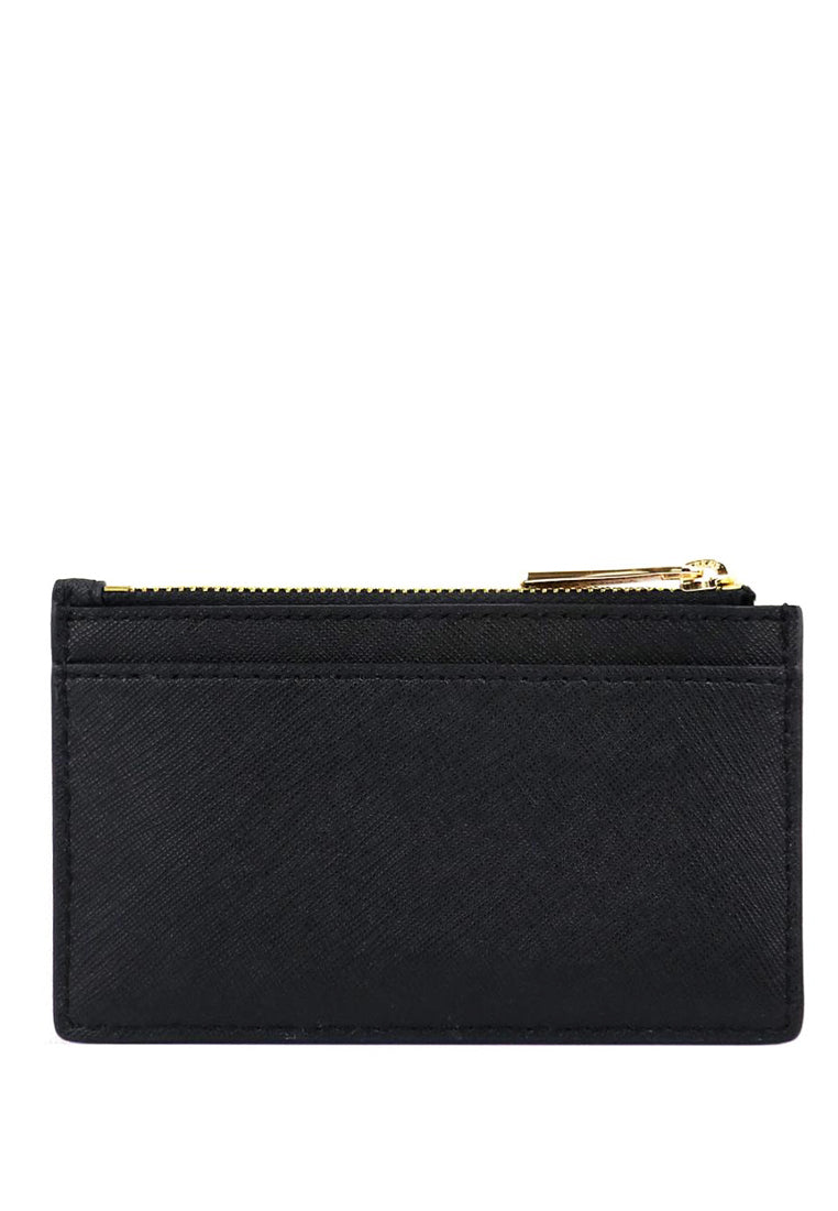 Michael Kors Jet Set Travel Top Zip Card Case - Black