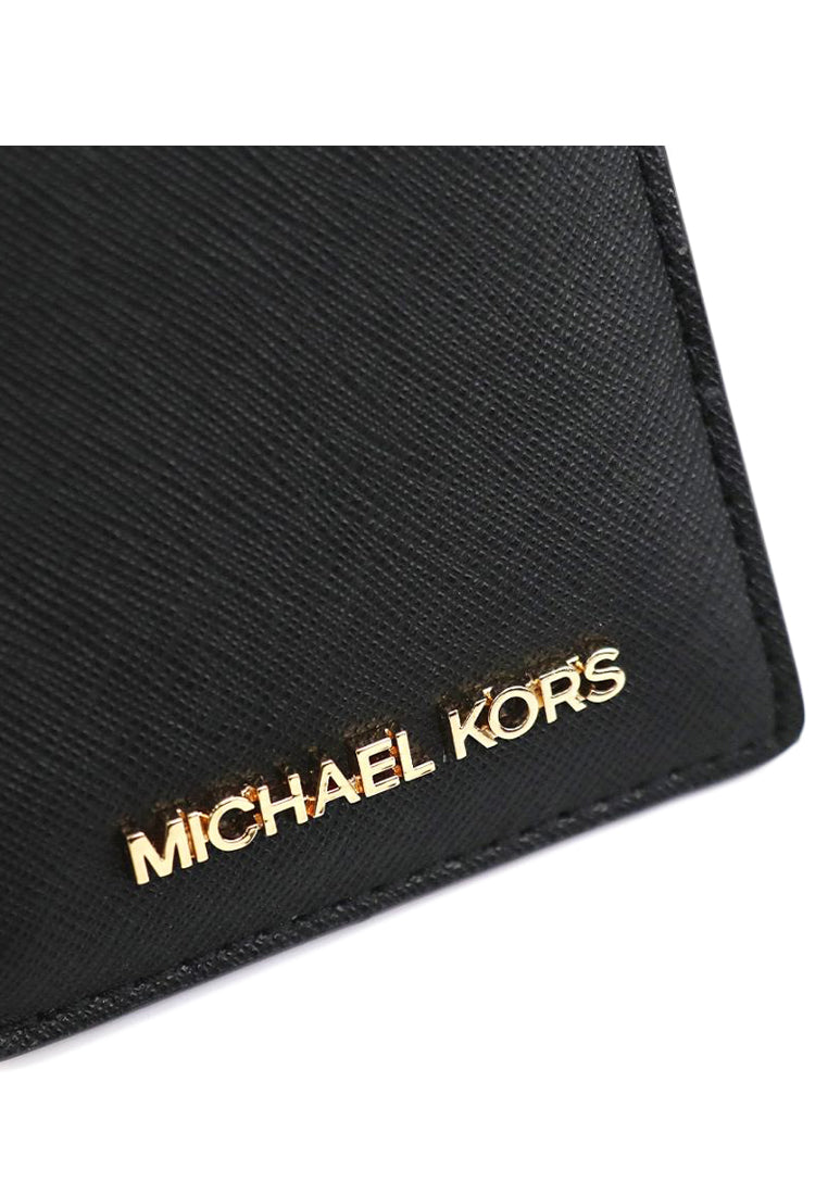 Michael Kors Jet Set Travel Top Zip Card Case - Black