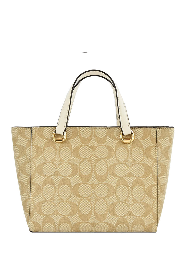 Coach Alice Satchel In Signature Canvas - Light Brown