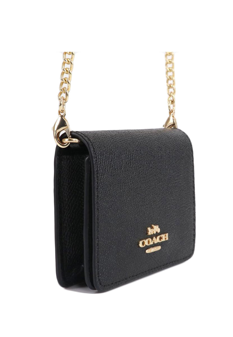 Coach Mini Wallet On Chain - Black