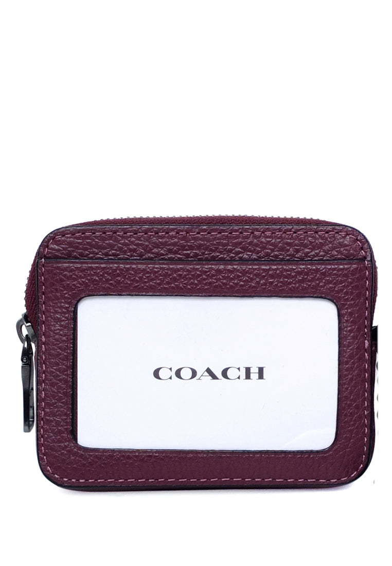 Coach Zip Card Case - Boysenberry