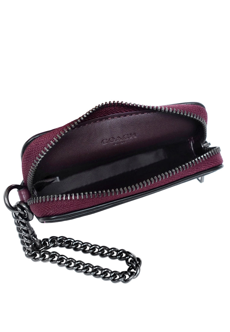 Coach Zip Card Case - Boysenberry