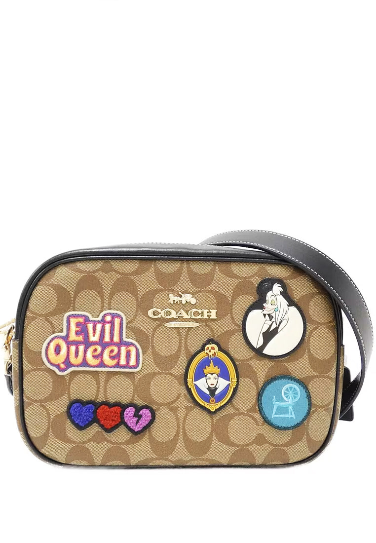 Coach Disney X Coach Jamie Camera Bag In Signature Canvas With Patches - Brown/Multi