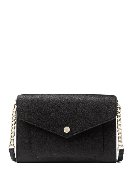 Kate Spade Tinsel Flap Crossbody - Black