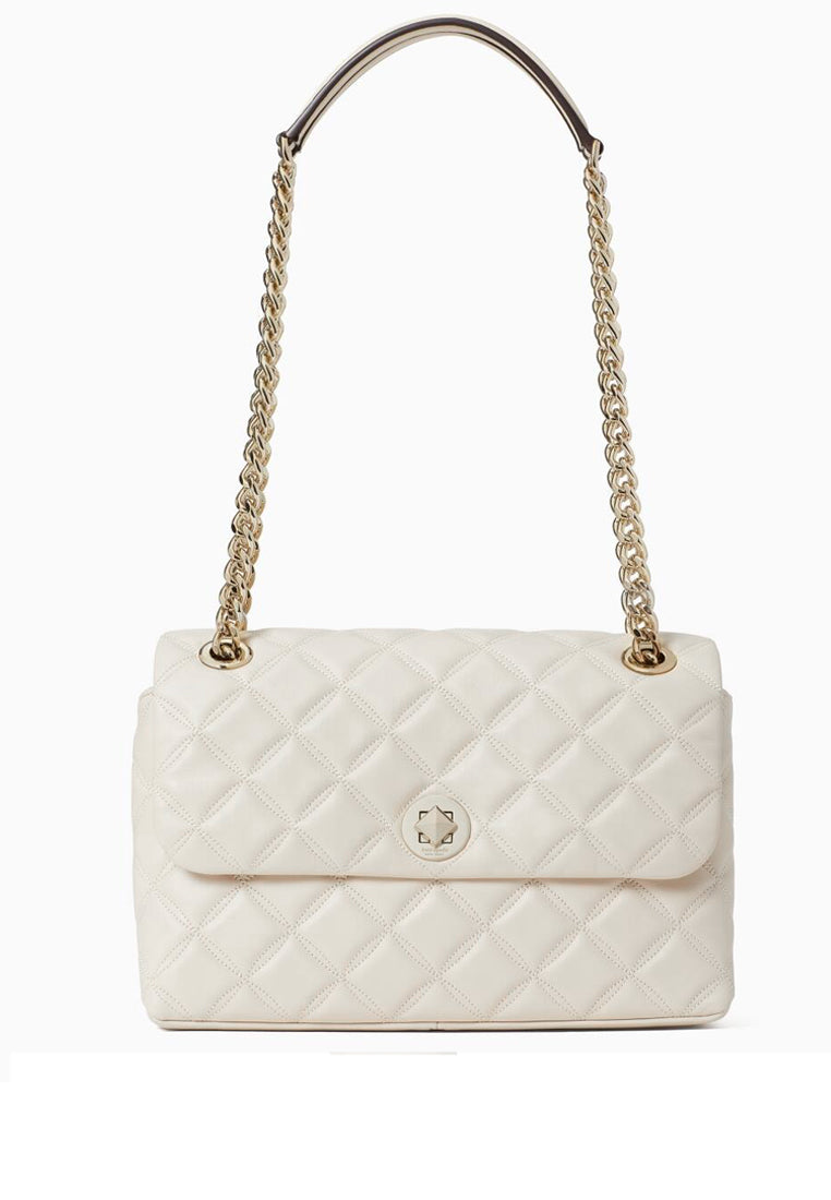 Kate Spade Natalia Medium Flap Shoulder Bag - White