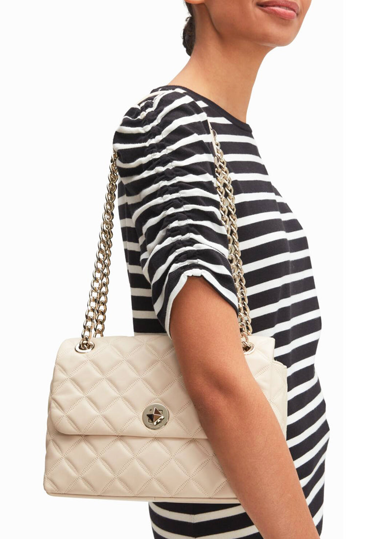 Kate Spade Natalia Medium Flap Shoulder Bag - White