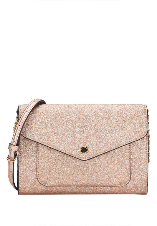 Kate Spade Tinsel Flap Crossbody - Rose Gold