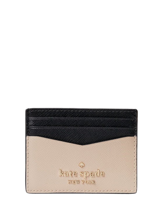 Kate Spade Staci Small Slim Card Holder - Warm Beige