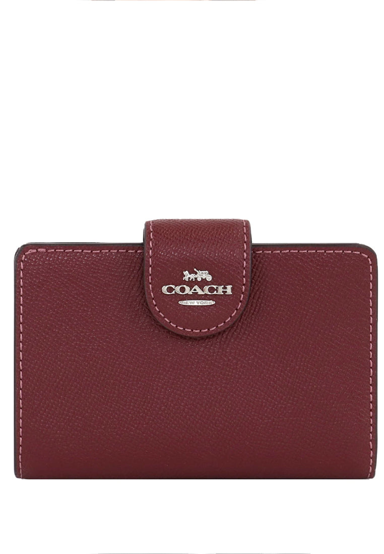 Coach Medium Corner Zip Wallet - Wine