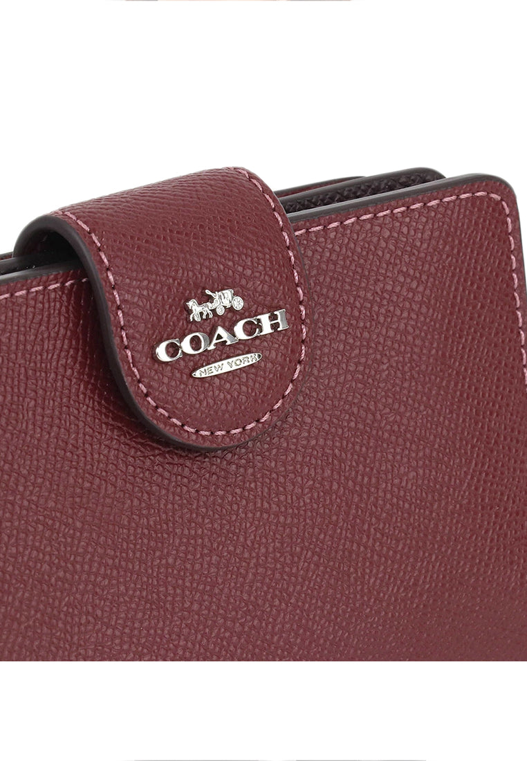 Coach Medium Corner Zip Wallet - Wine