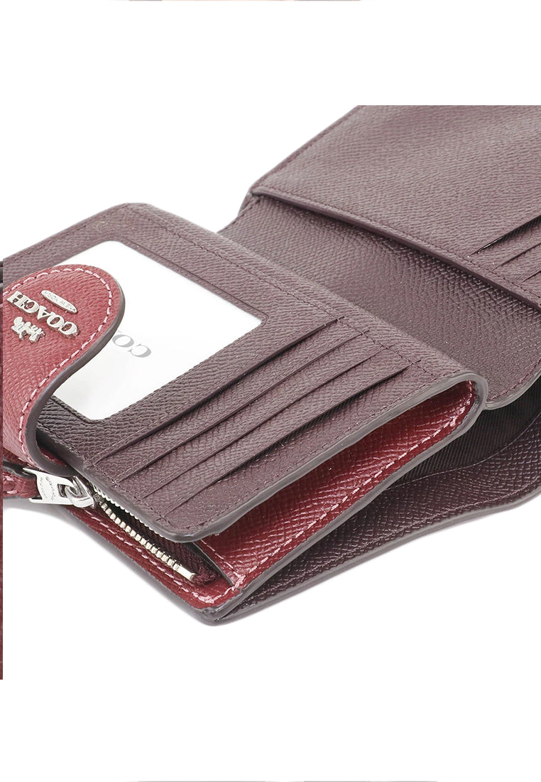 Coach Medium Corner Zip Wallet - Wine