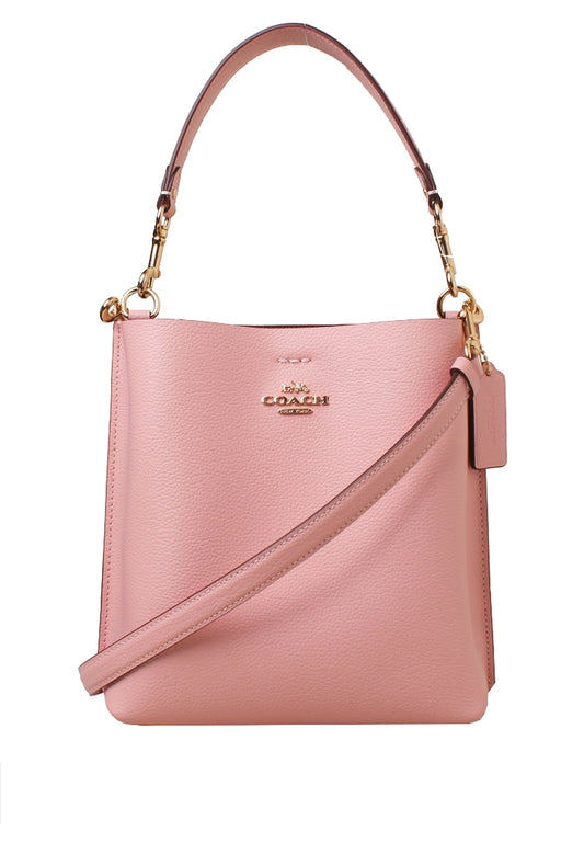 Coach Mollie Bucket 22 With Signature Canvas - Powder Pink