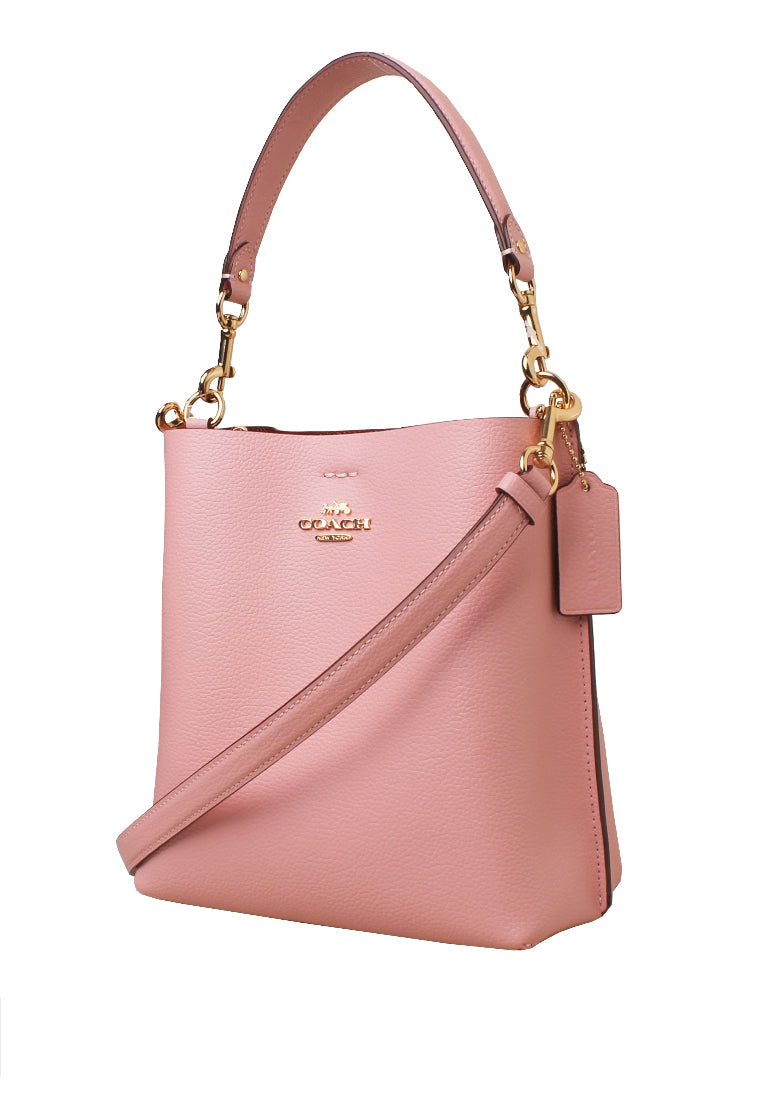 Coach Mollie Bucket 22 With Signature Canvas - Powder Pink