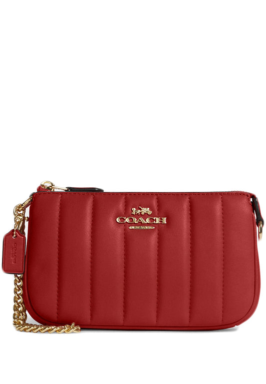 Coach Nolita 19 With Chain With Linear Quilting - Apple Red