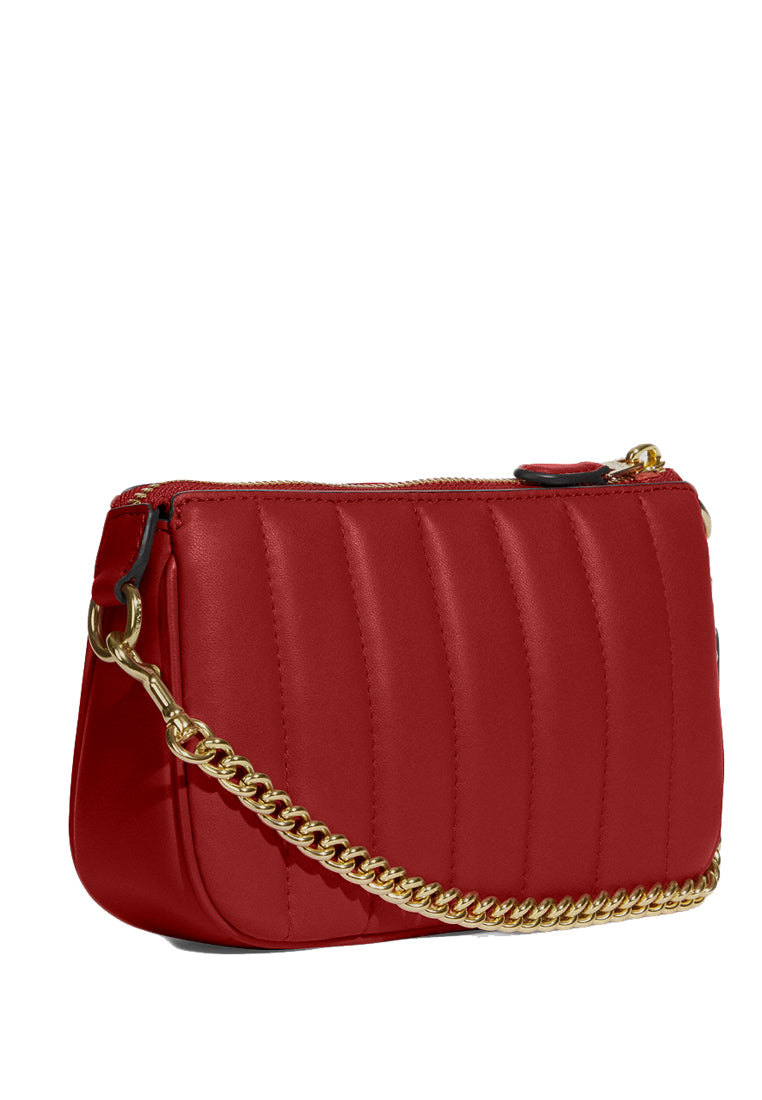 Coach Nolita 19 With Chain With Linear Quilting - Apple Red