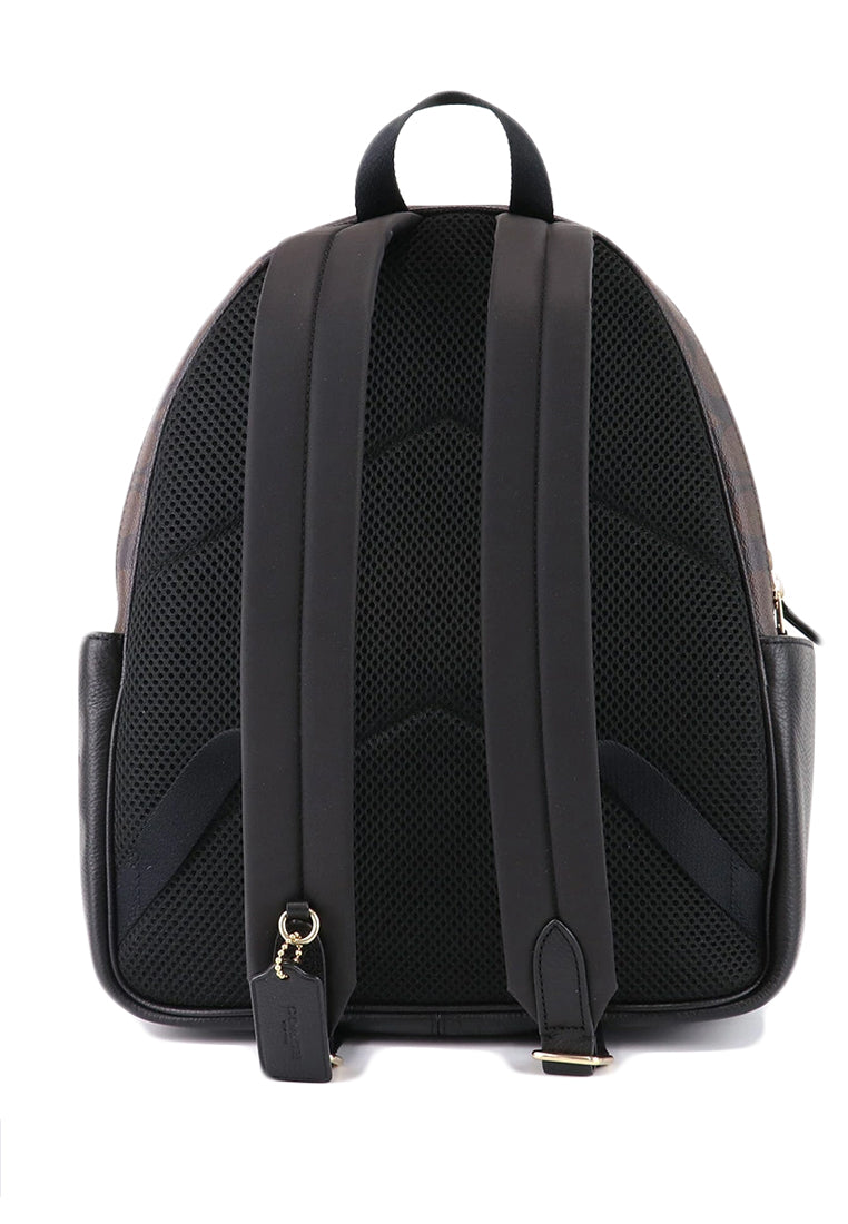 Coach Court Backpack In Signature Canvas - Dark Brown