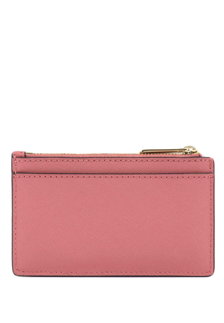 Michael Kors Jet Set Travel Top Zip Card Case - Rose