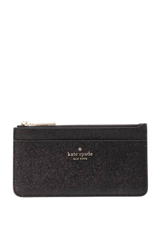 Kate Spade Tinsel Boxed Large Slim Card Holder - Black