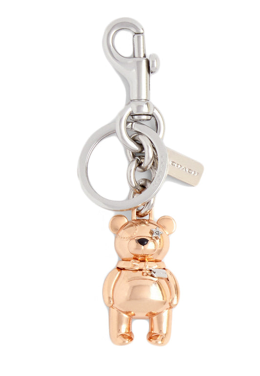 Coach 3D Bear Bag Charm - Rose Gold