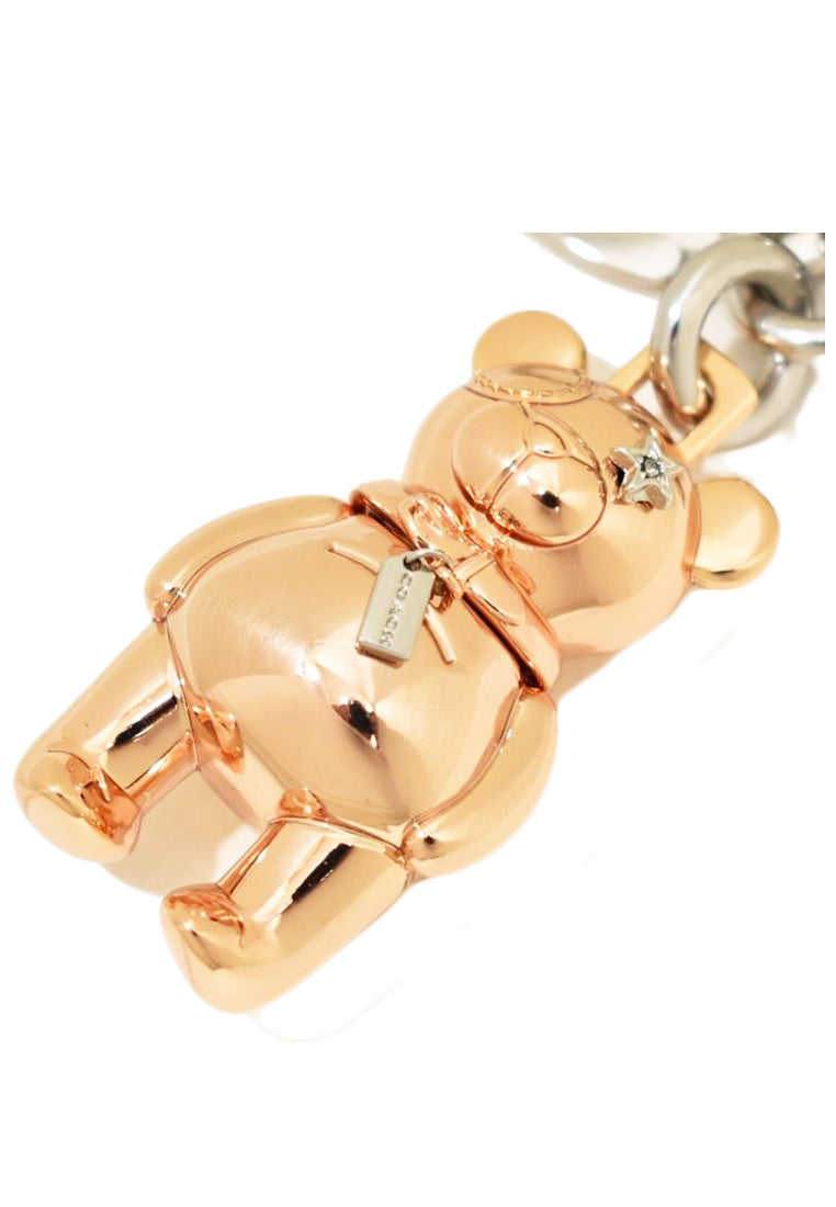 Coach 3D Bear Bag Charm - Rose Gold