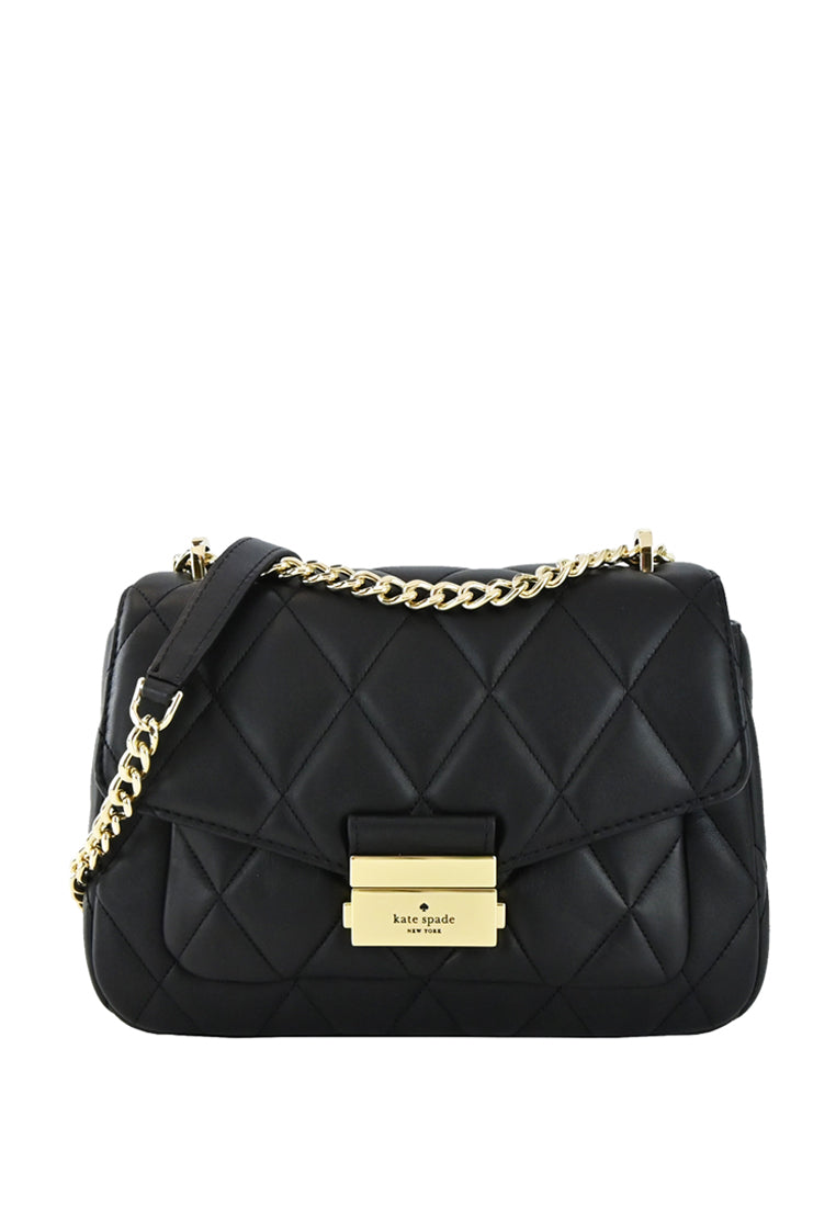 Kate Spade Carey Small Flap Shoulder Bag - Black