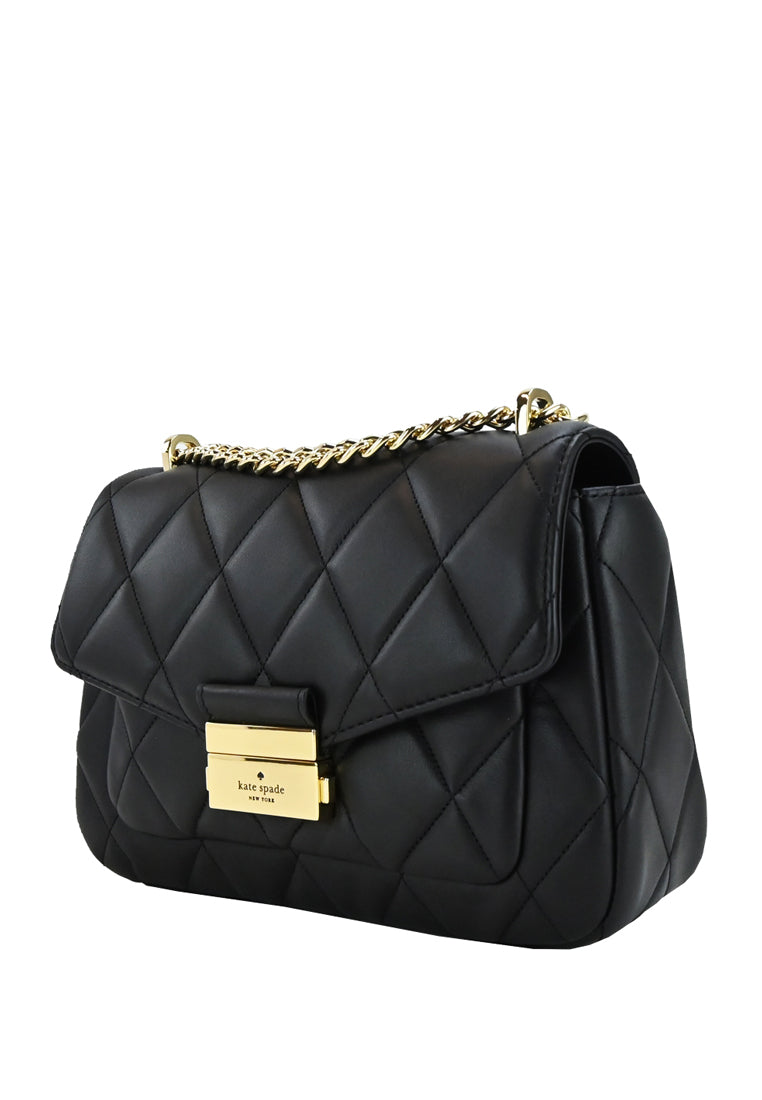 Kate Spade Carey Small Flap Shoulder Bag - Black