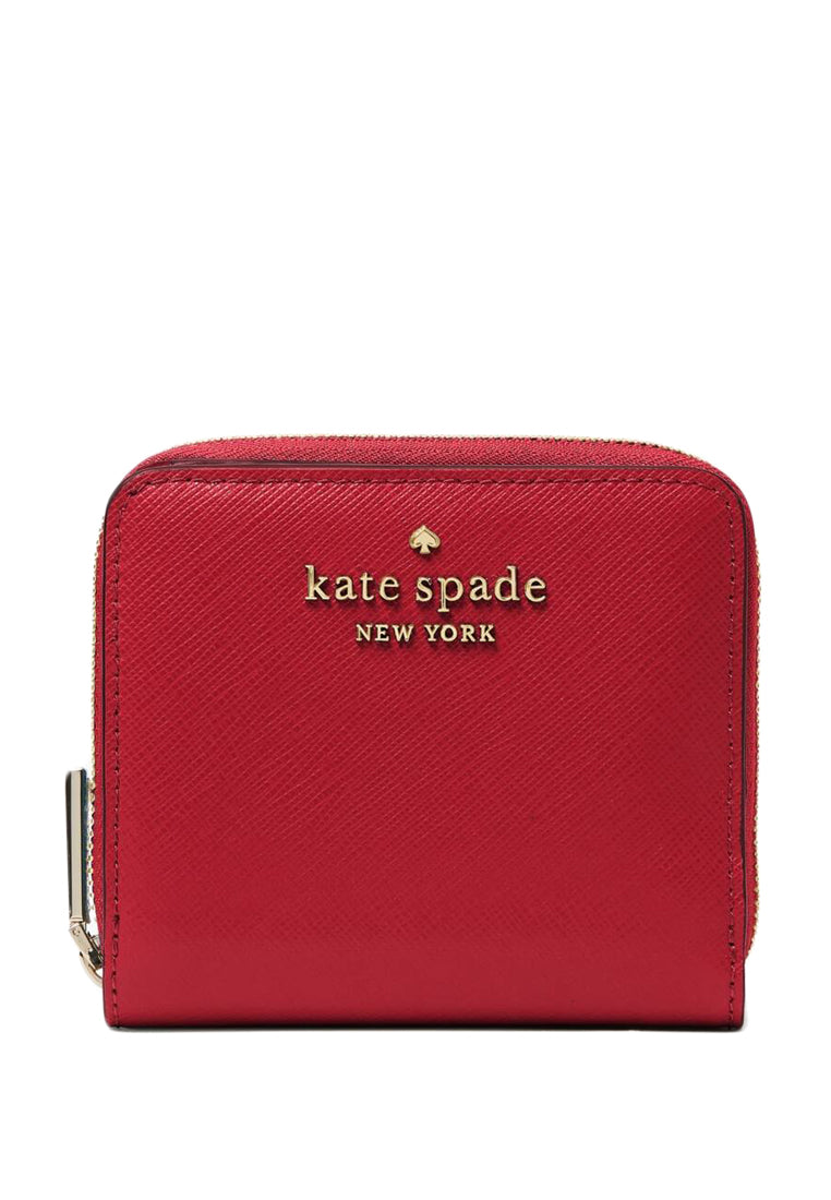 Kate Spade Staci Small Zip Around Wallet - Red Currant