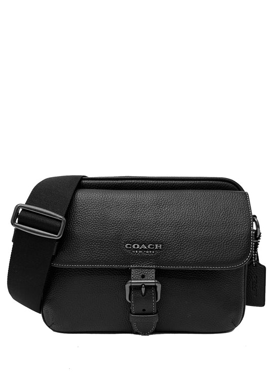 Coach Mens Hudson Crossbody Bag - Black