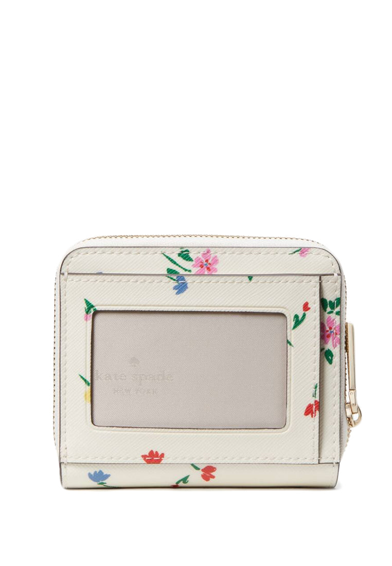 Kate Spade Staci Garden Bouquet Boxed Small Bifold Wallet - White