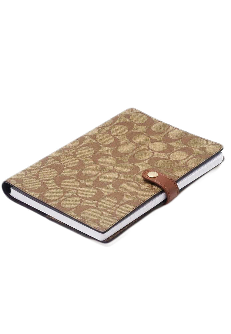 Coach Notebook In Signature Canvas - Brown