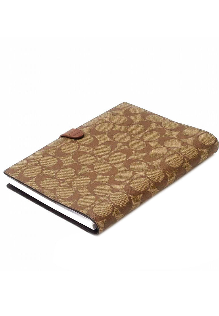 Coach Notebook In Signature Canvas - Brown