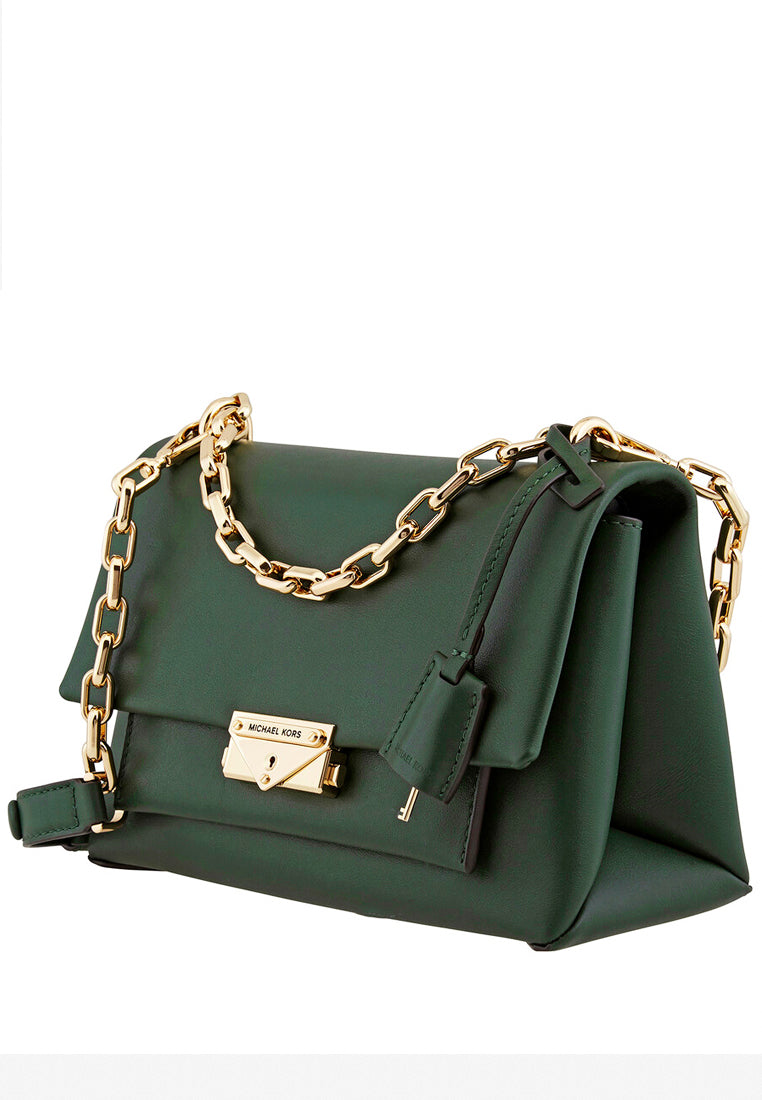 Michael Kors Cece Medium Leather Shoulder Bag - Moss