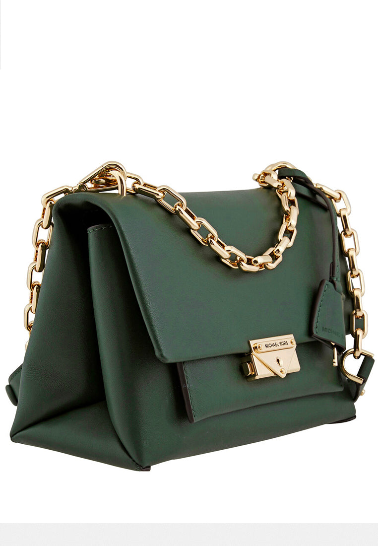 Michael Kors Cece Medium Leather Shoulder Bag - Moss