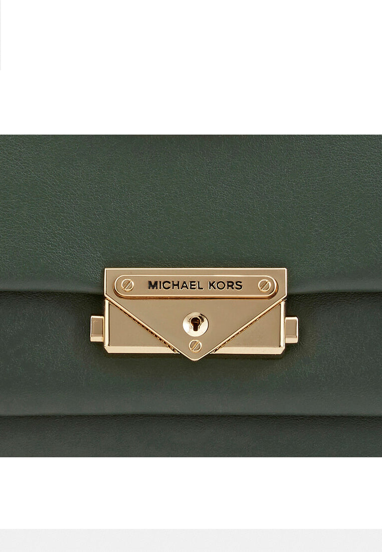 Michael Kors Cece Medium Leather Shoulder Bag - Moss