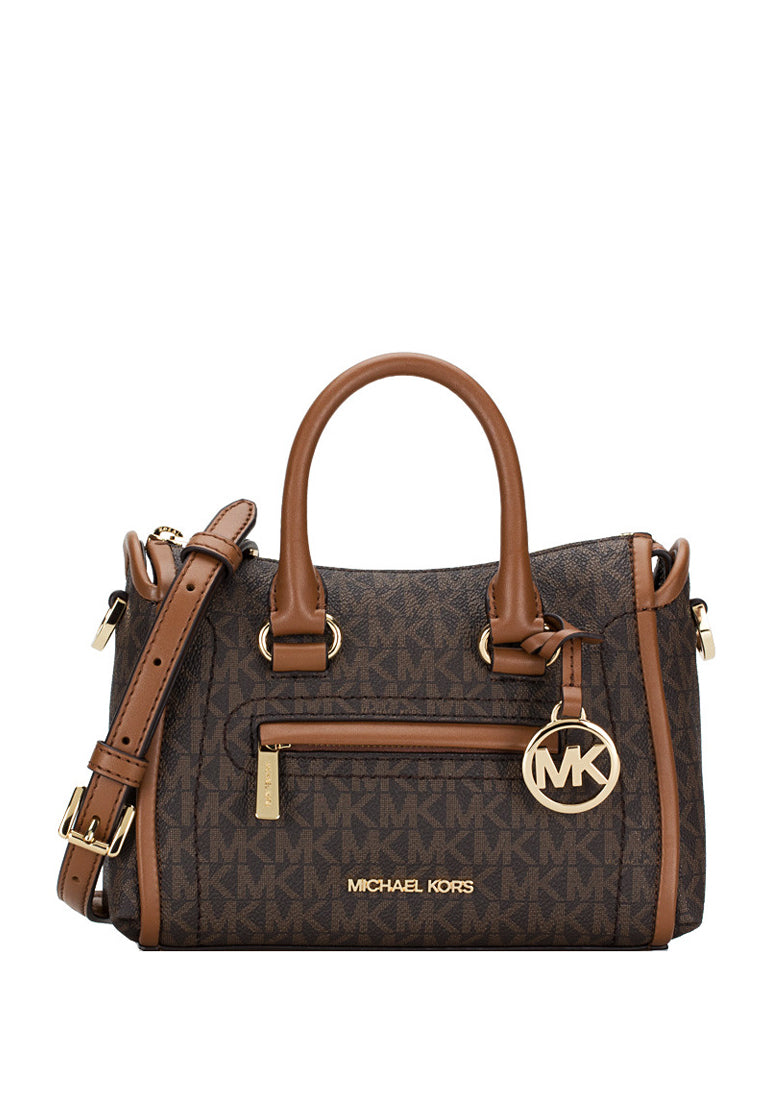 Michael Kors Carine Extra Small Logo Satchel - Brown