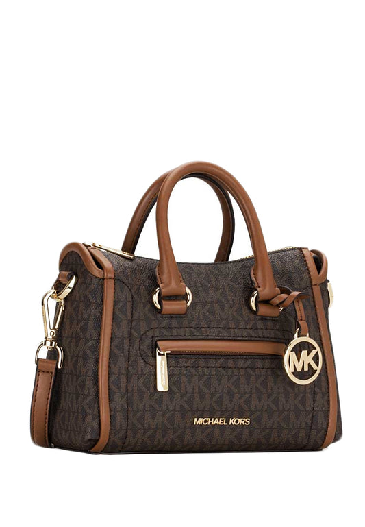 Michael Kors Carine Extra Small Logo Satchel - Brown