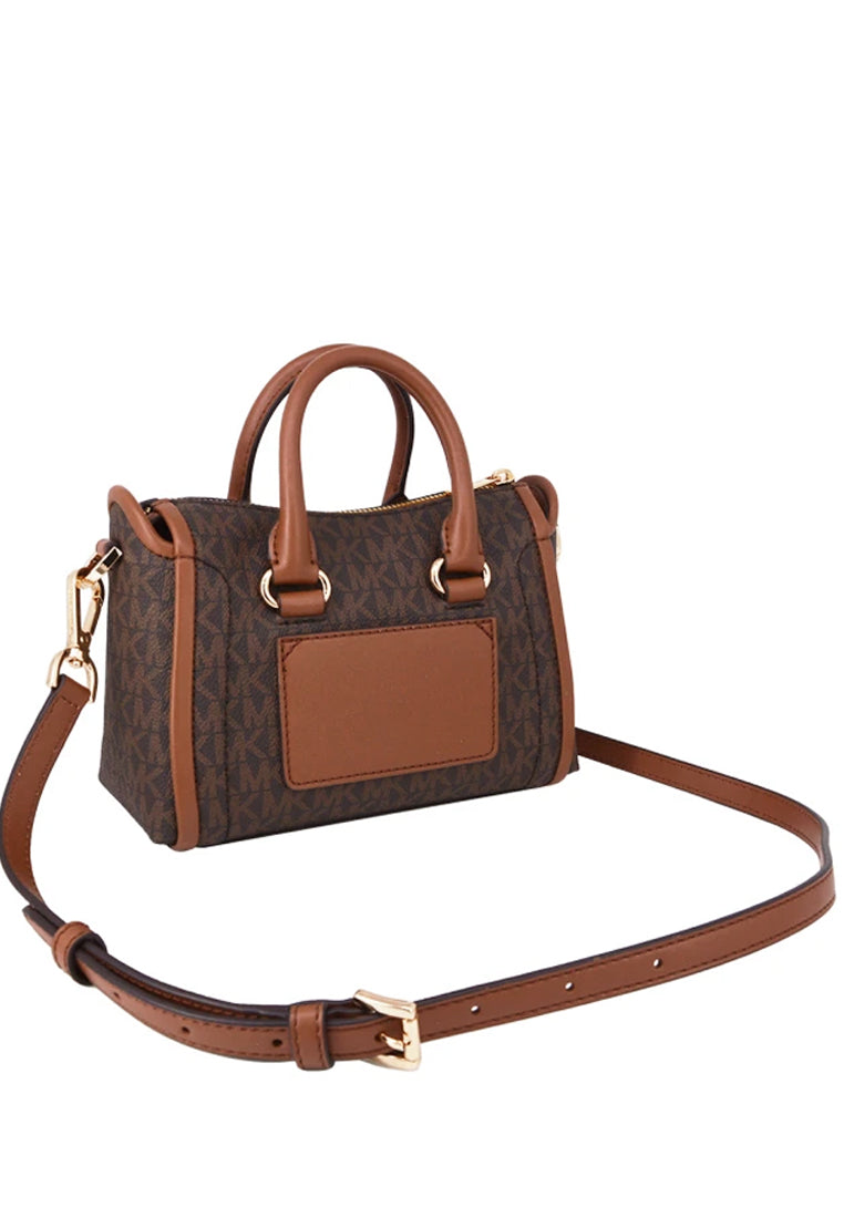 Michael Kors Carine Extra Small Logo Satchel - Brown