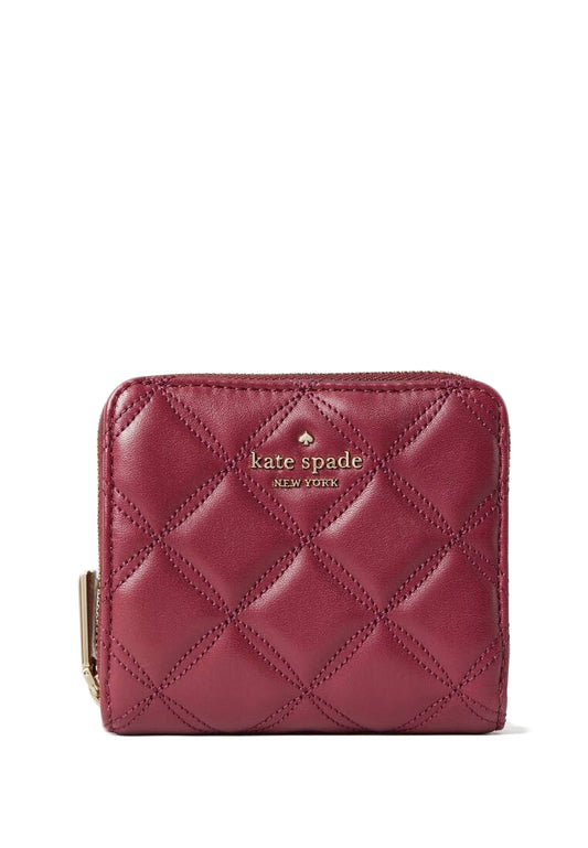 Kate Spade Natalia Small Zip Around Wallet - Blackberry