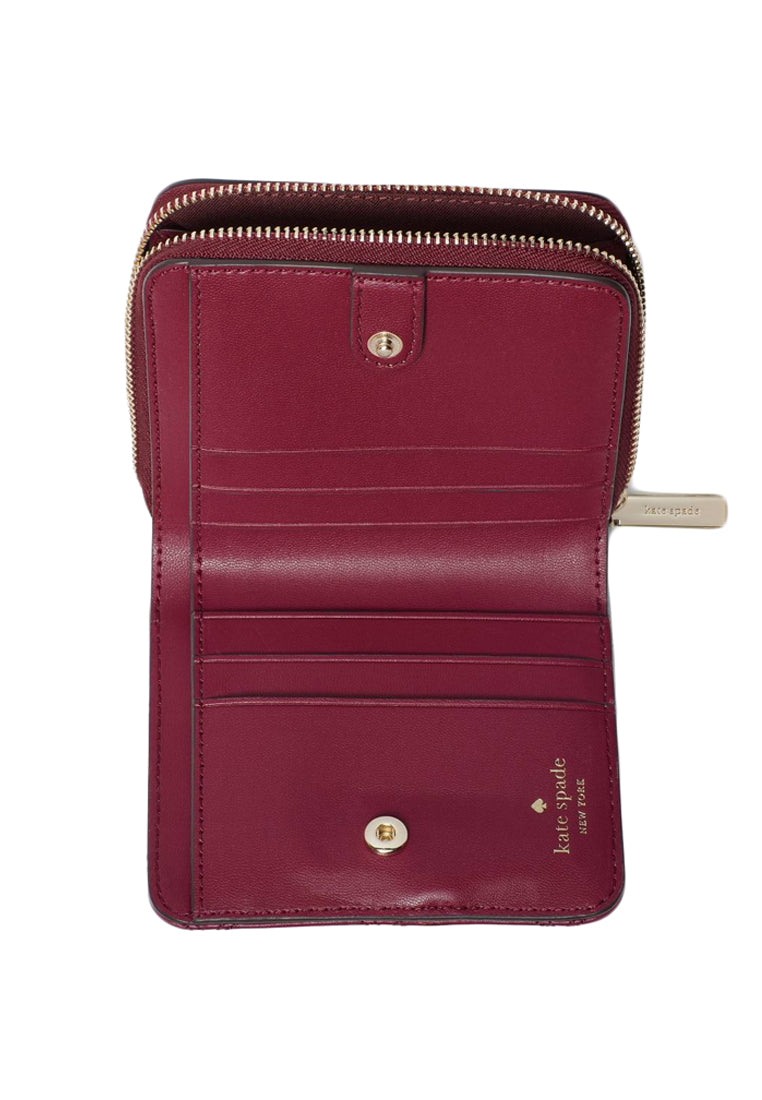 Kate Spade Natalia Small Zip Around Wallet - Blackberry