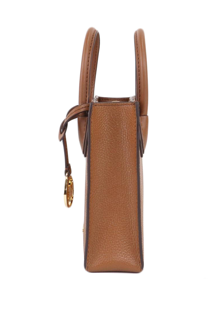 Michael Kors Mercer Extra-Small Pebbled Leather Crossbody Bag - Brown