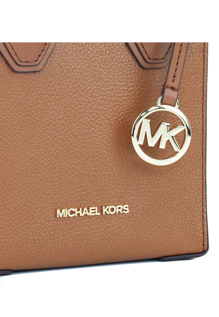 Michael Kors Mercer Extra-Small Pebbled Leather Crossbody Bag - Brown