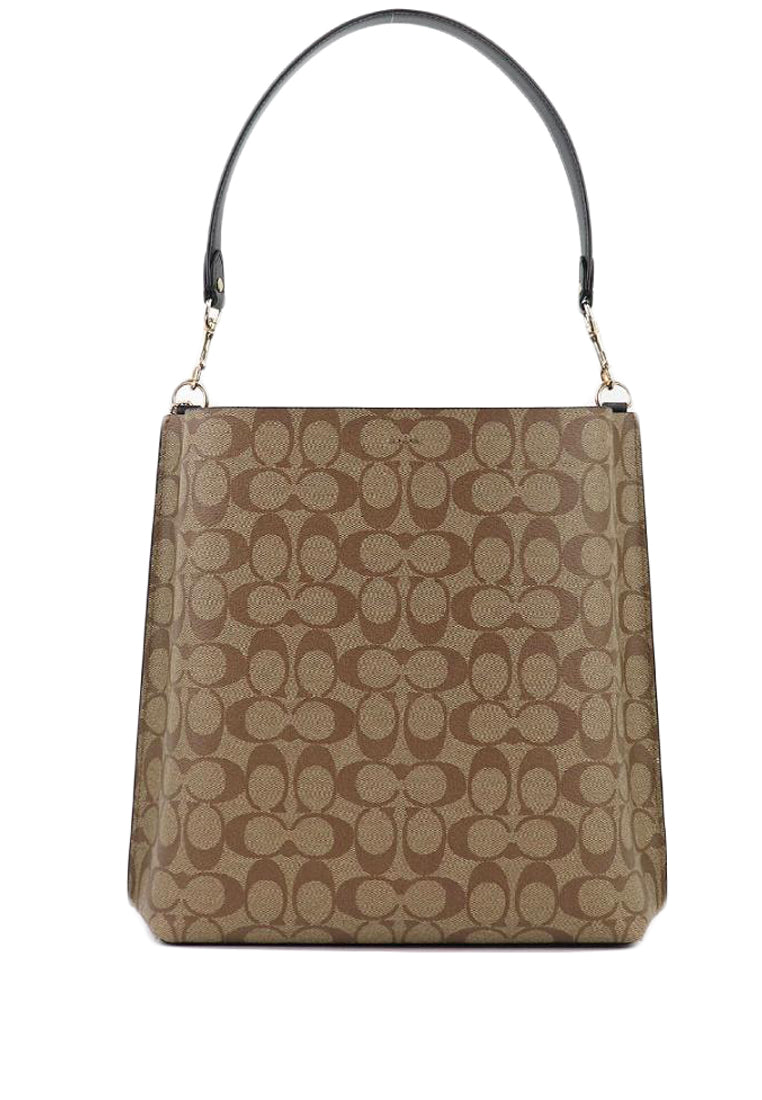 Coach Mollie Bucket Bag In Signature Canvas - Brown/Black