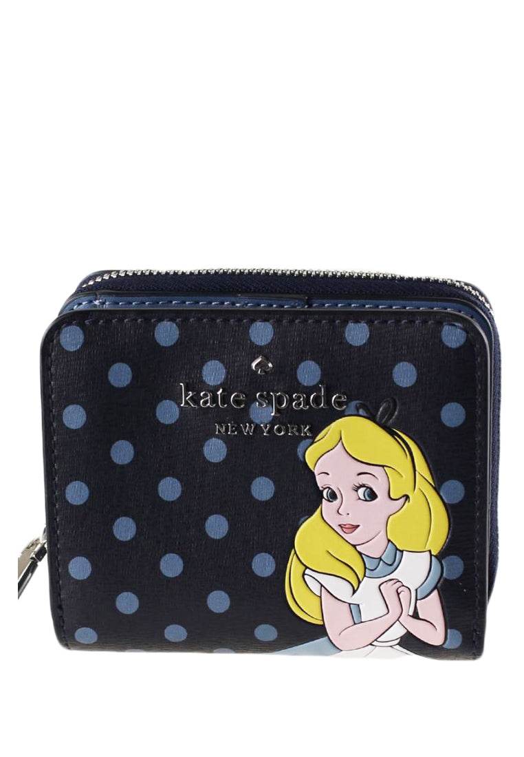 Kate Spade X Disney Alice In Wonderland Bifold Wallet - Navy/Multi