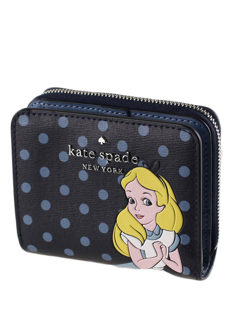 Kate Spade X Disney Alice In Wonderland Bifold Wallet - Navy/Multi