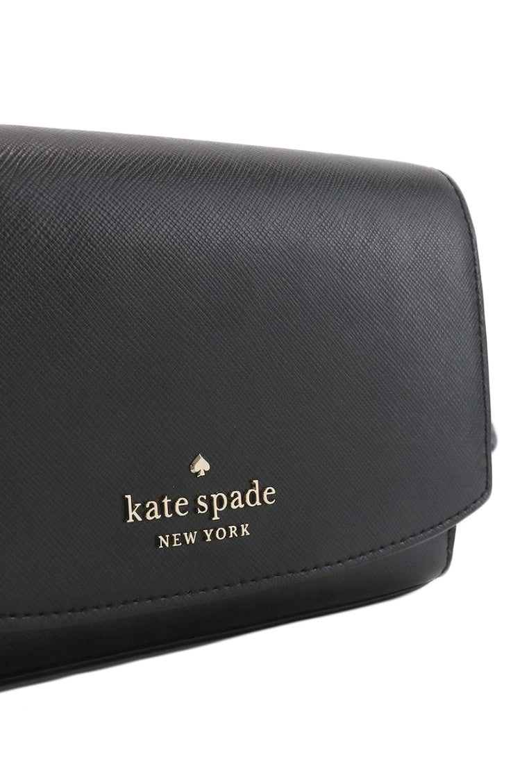 Kate Spade Staci Small Flap Crossbody Bag - Black