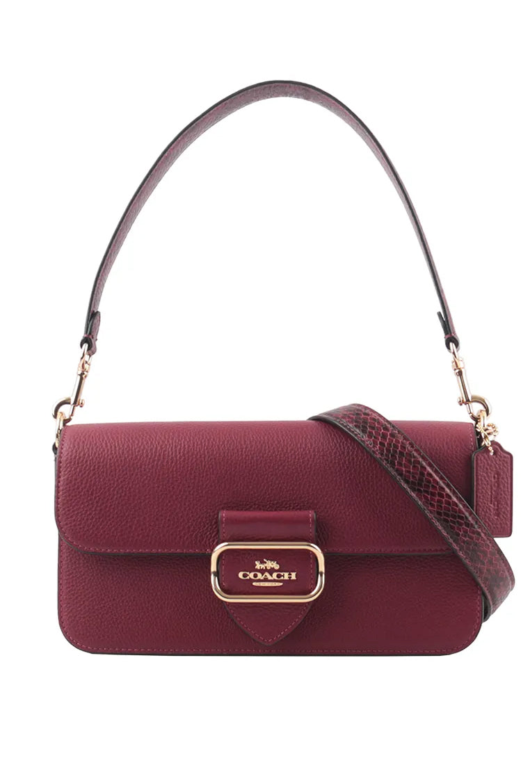 Coach Morgan Shoulder Bag - Black Cherry