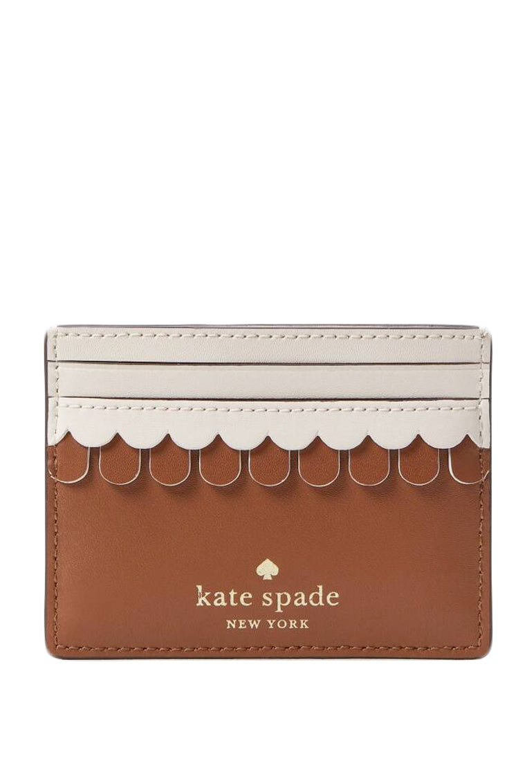 Kate Spade Gingerbread House Small Slim Card Holder - Brown/Multi